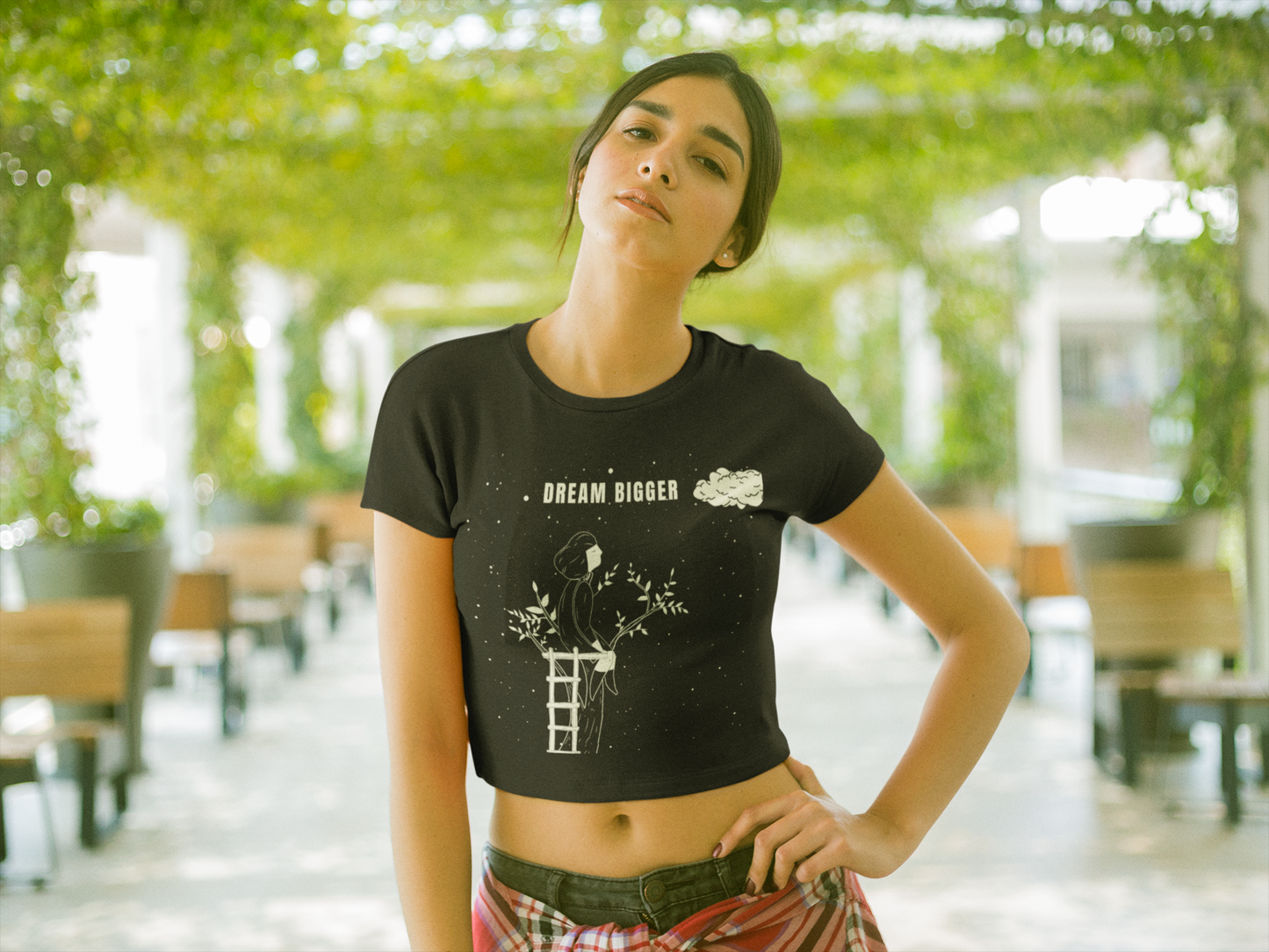Dream Bigger | Feminist Women's Crop Top