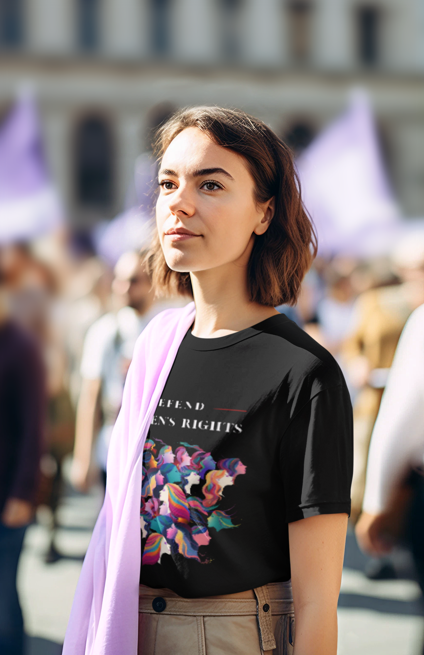 Defend Women Rights | Feminist Oversized Unisex T-shirt