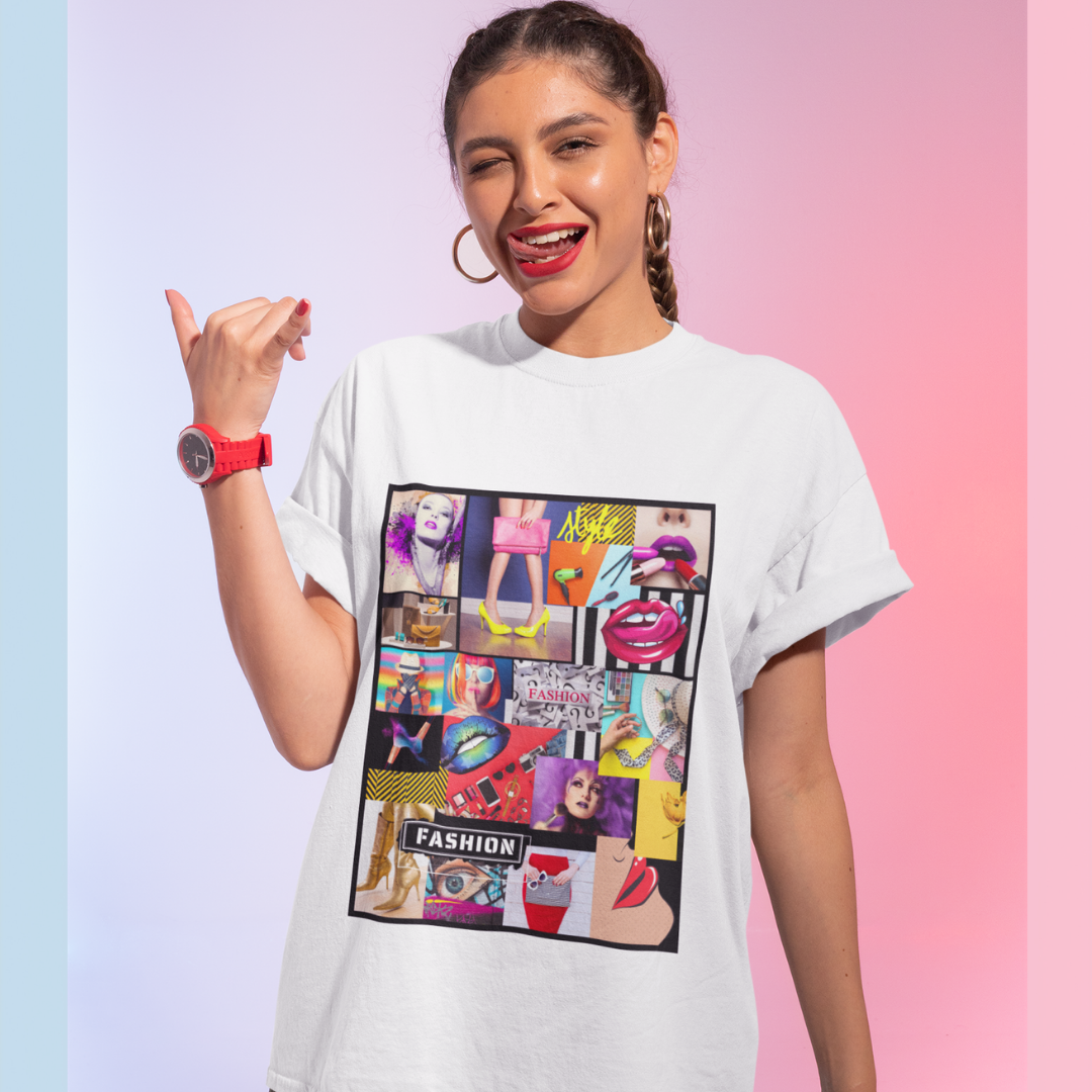 Women Graffiti Art Style Unique T-shirt-Strong Women T-Shirts