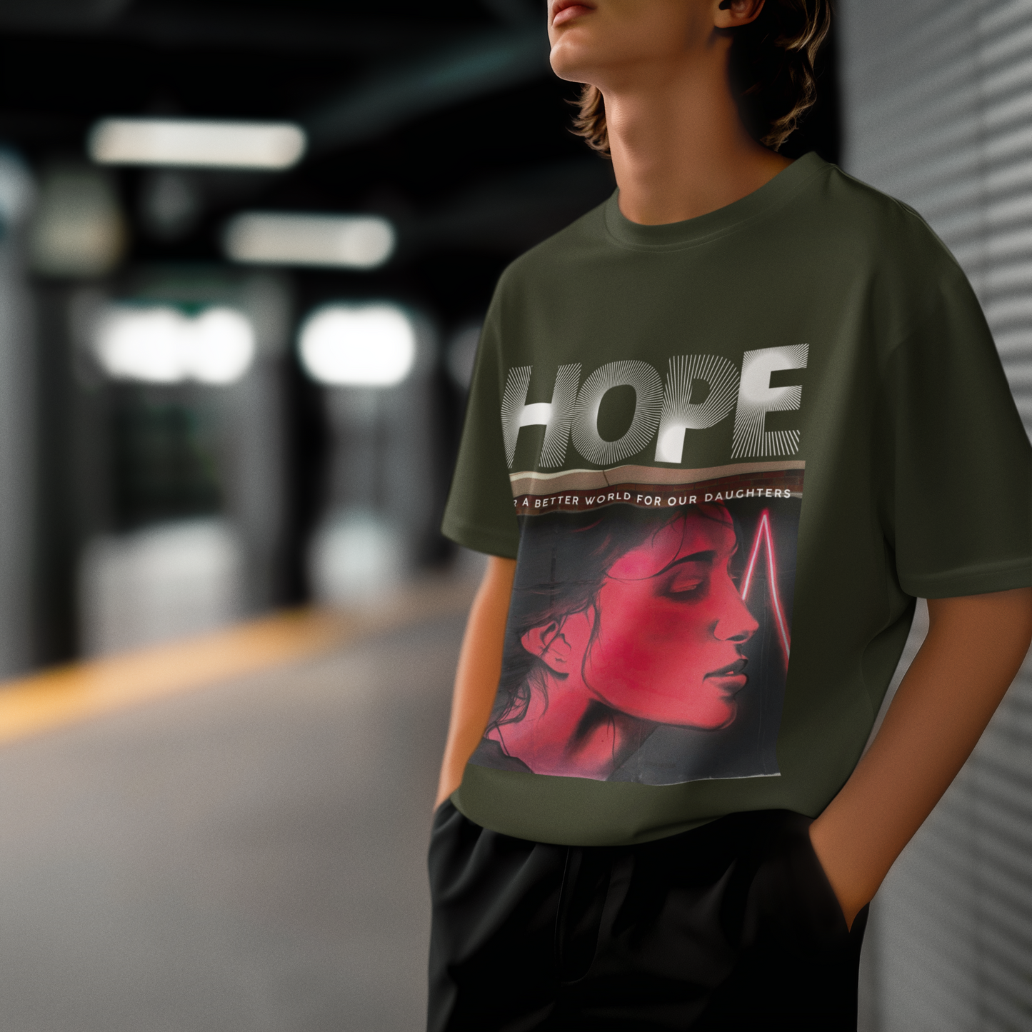HOPE | Feminist Oversized Unisex T-shirt