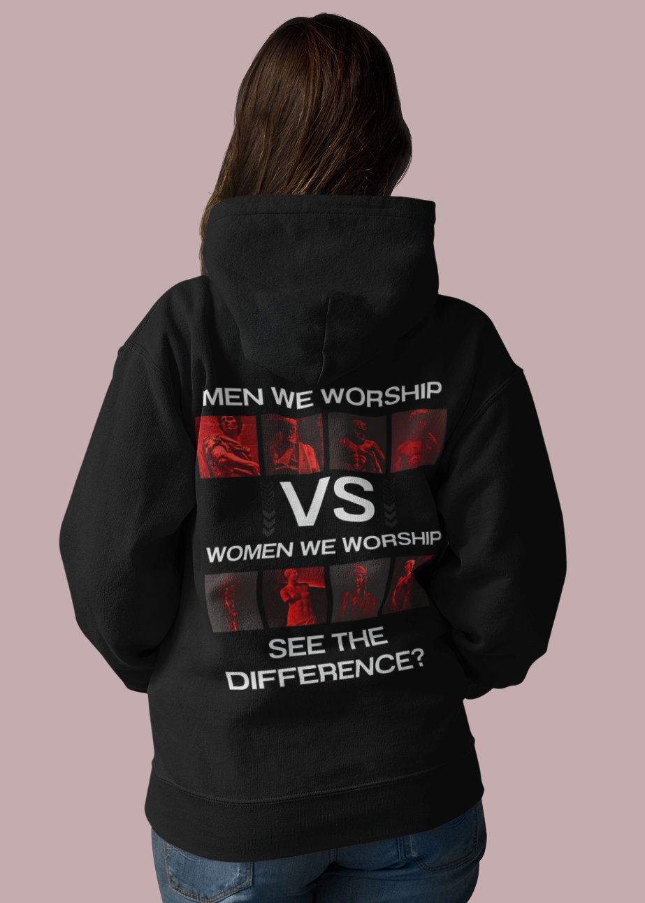Women We Worship-Unisex Feminist Oversized Hoodie