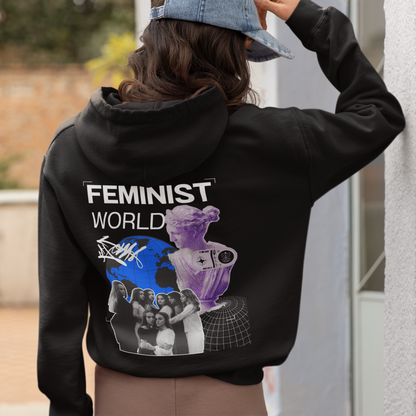 Feminist World-Unisex Feminist Oversized Hoodie