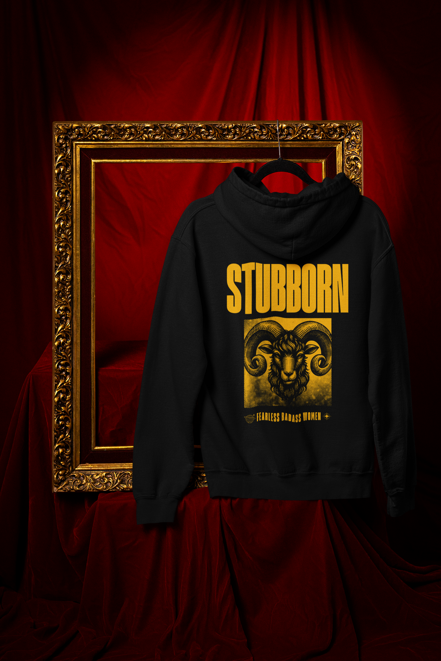 Stubborn-Unisex Feminist Oversized Hoodie