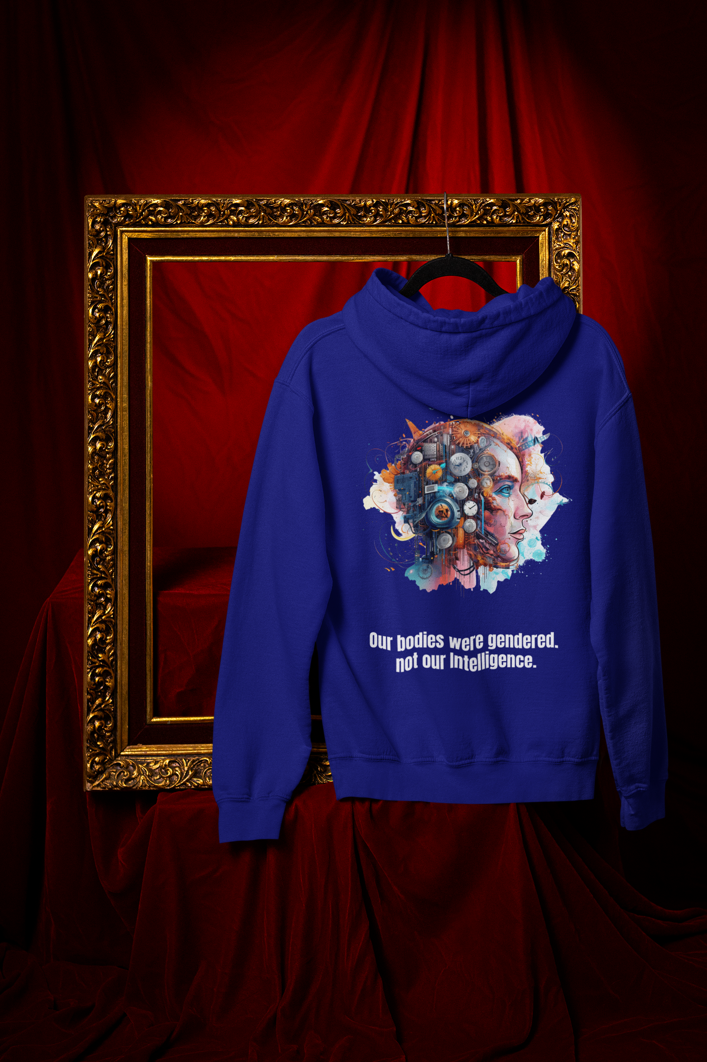 Intelligence-Unisex Feminist Oversized Hoodie