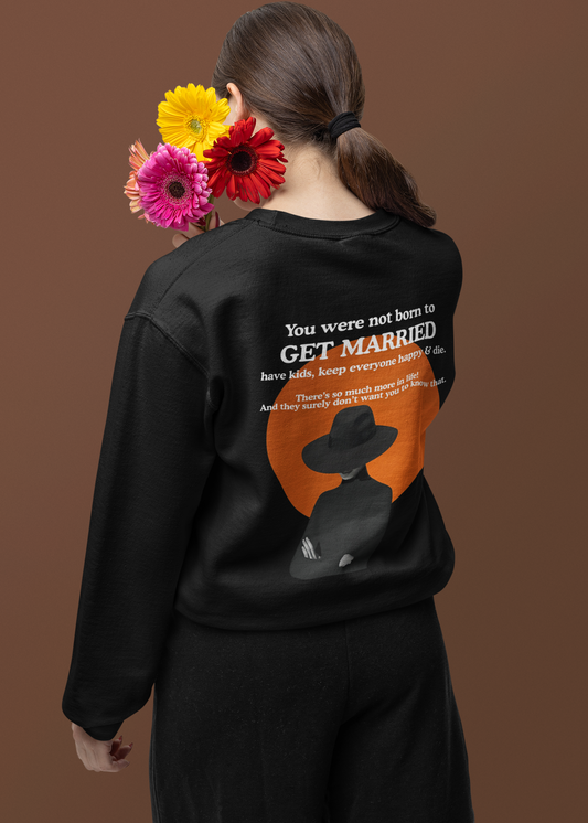 Get Married-Oversized Premium Comfort Sweatshirt