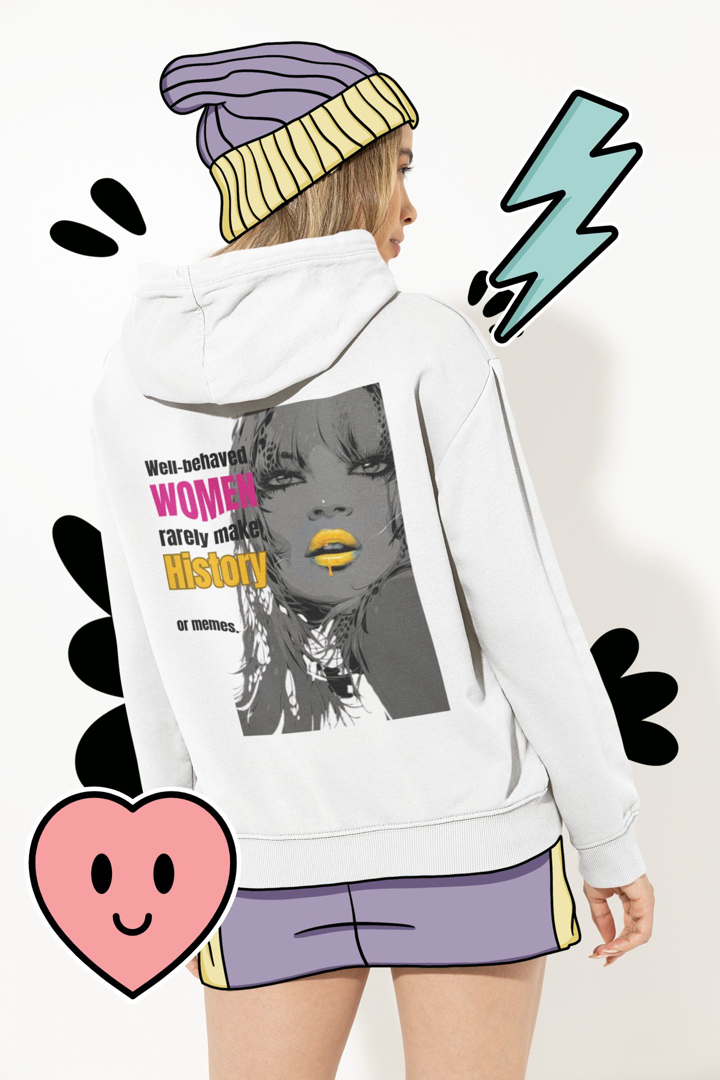 Well Behaved Woman-Unisex Feminist Oversized Hoodie