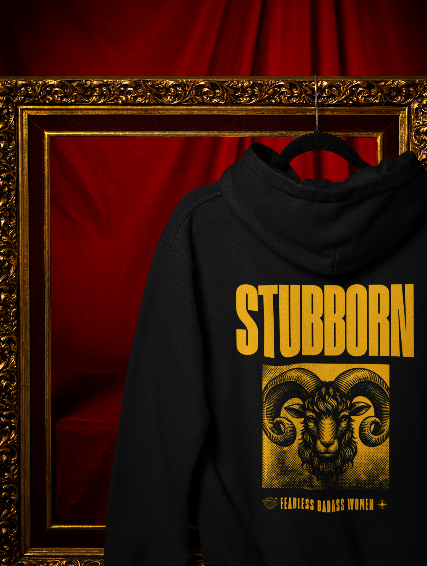 Stubborn-Unisex Feminist Oversized Hoodie