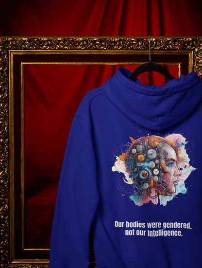 Intelligence-Unisex Feminist Oversized Hoodie