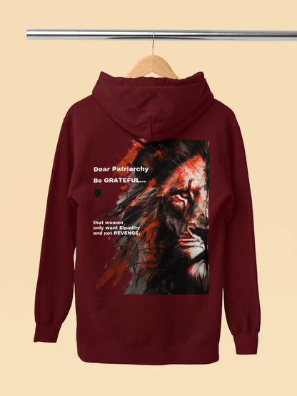 Be Grateful-Unisex Feminist Oversized Hoodie