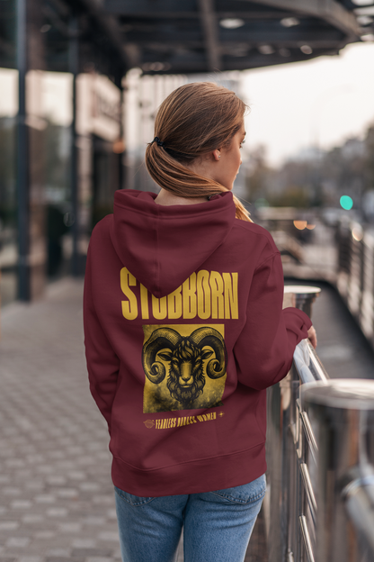 Stubborn-Unisex Feminist Oversized Hoodie
