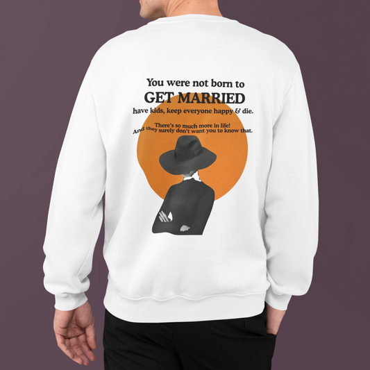 Get Married-Oversized Premium Comfort Sweatshirt