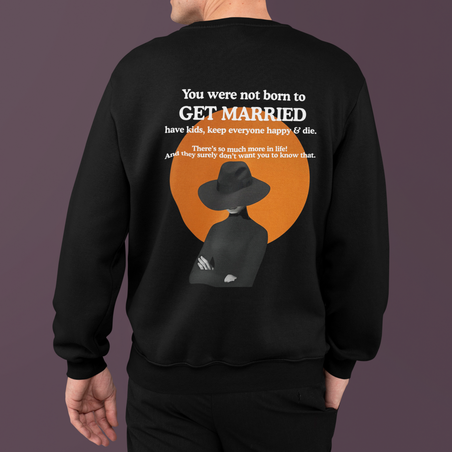 Get Married-Oversized Premium Comfort Sweatshirt