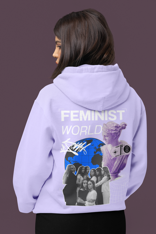 Feminist World-Unisex Feminist Oversized Hoodie