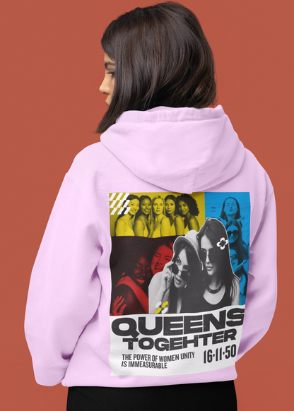 Queens-Unisex Feminist Oversized Hoodie