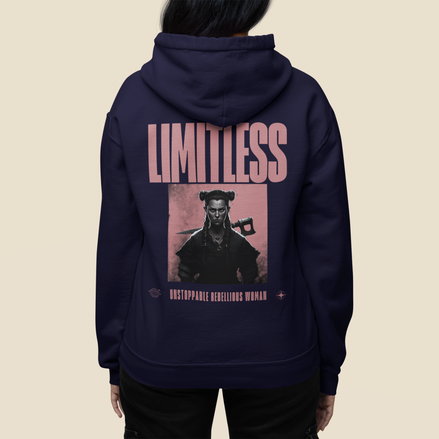 Limitless-Unisex Feminist Oversized Hoodie