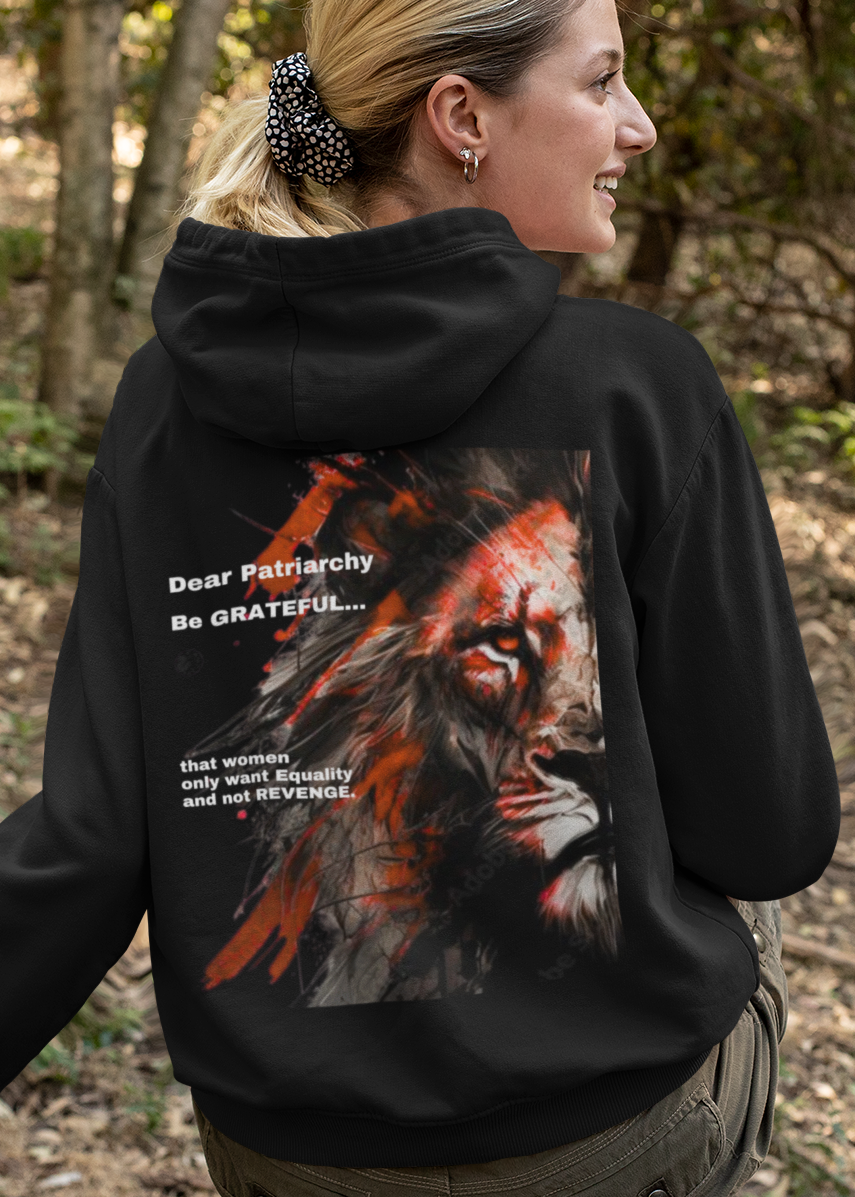 Be Grateful-Unisex Feminist Oversized Hoodie