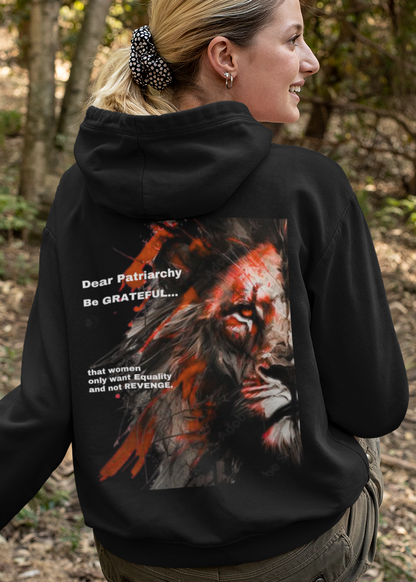 Be Grateful-Unisex Feminist Oversized Hoodie