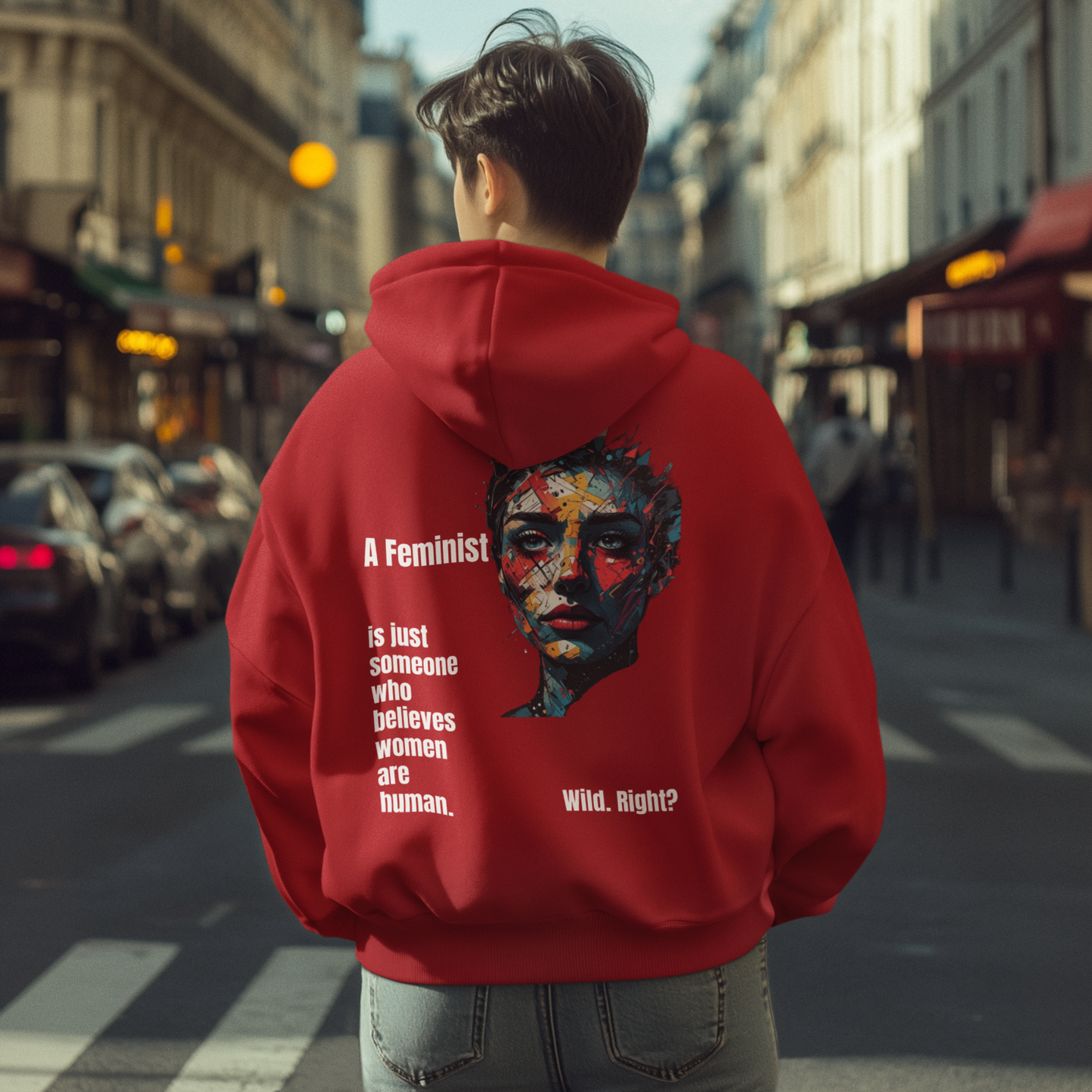 A Feminist-Unisex Feminist Oversized Hoodie