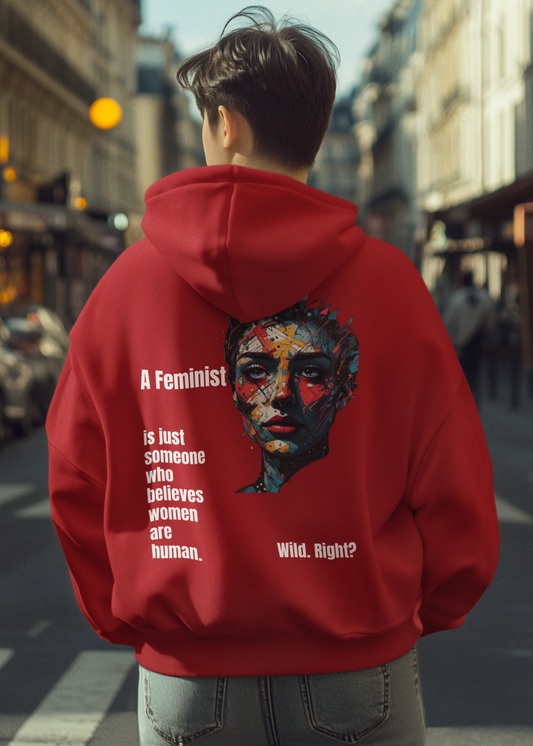 A Feminist-Unisex Feminist Oversized Hoodie
