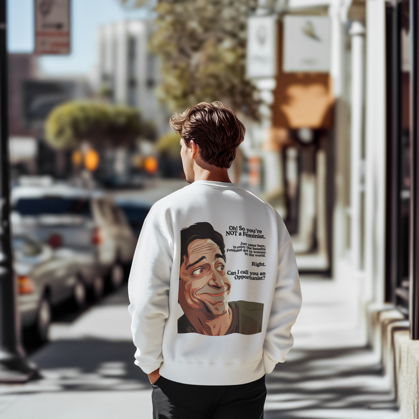 NOT A FEMINIST?-Oversized Premium Comfort Sweatshirt