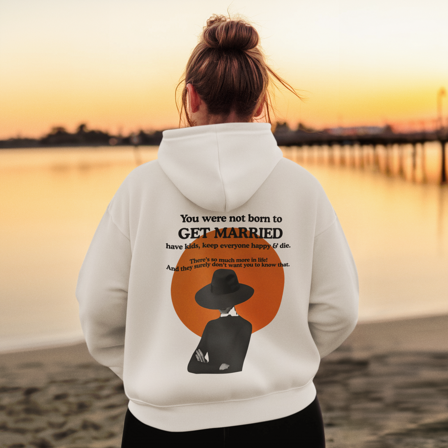 Get Married-Unisex Feminist Oversized Hoodie