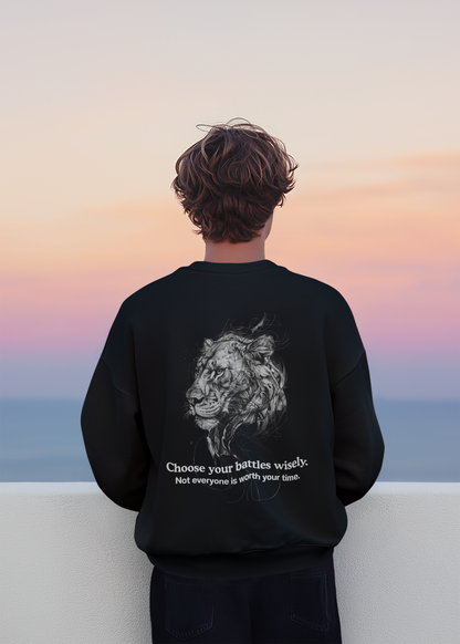 BATTLE-Oversized Premium Comfort Sweatshirt