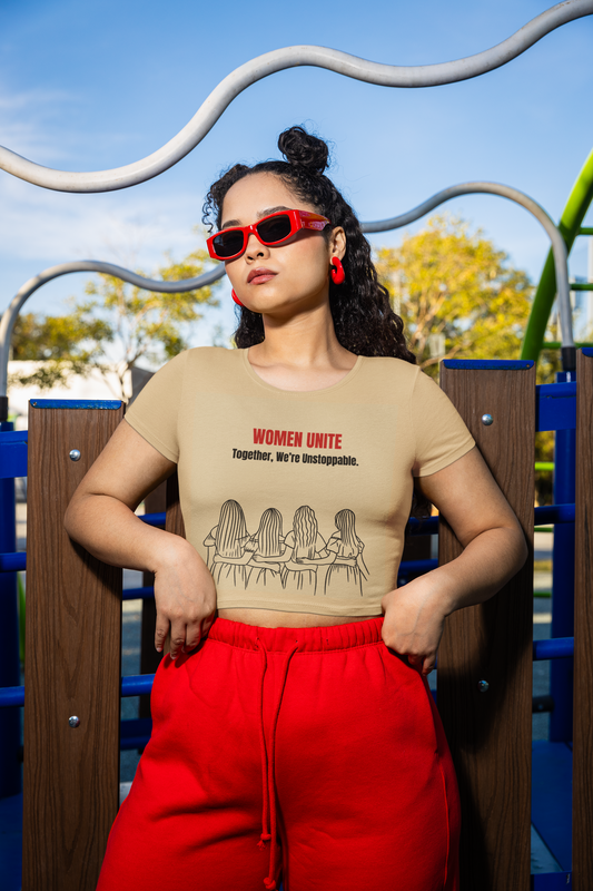 We are Unstoppable | Feminist Women's Crop Top