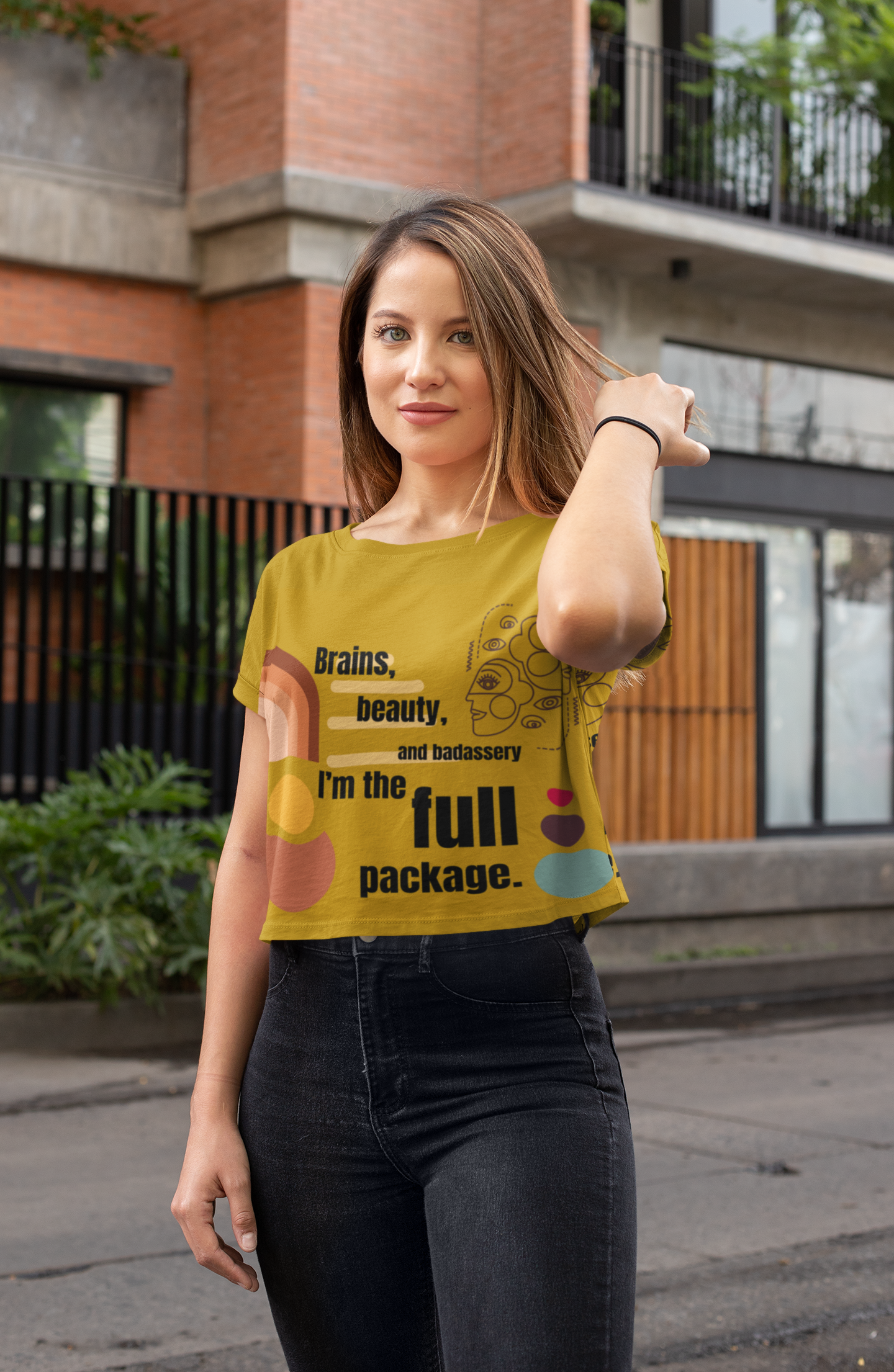 I'm the Full Package | Feminist Women's Crop Top