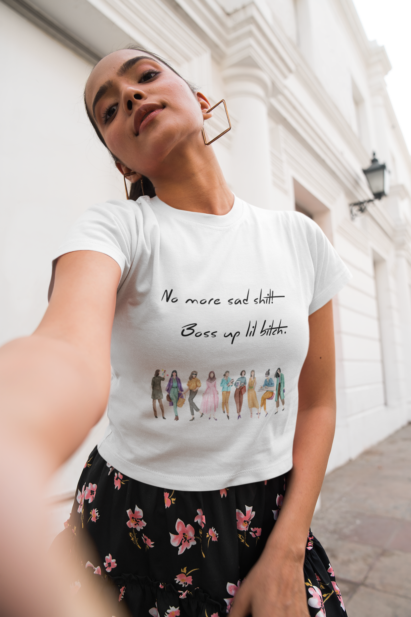 Boss Up Lil Bitch | Feminist Women's Crop Top