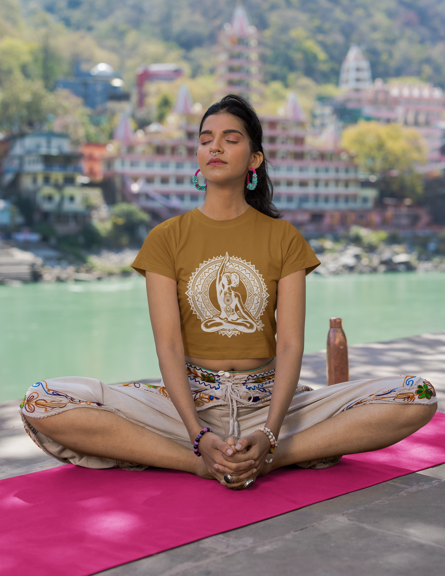 Peaceful Yoga | Feminist Women's Crop Top