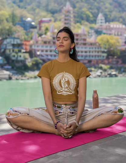 Peaceful Yoga | Feminist Women's Crop Top