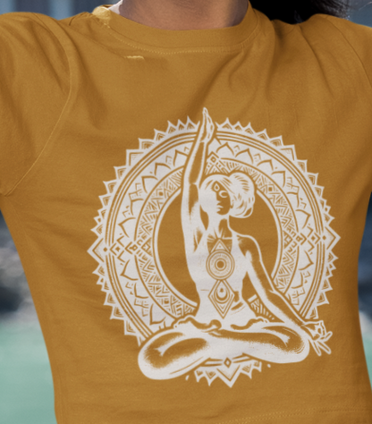 Peaceful Yoga | Feminist Women's Crop Top