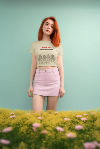 We are Unstoppable | Feminist Women's Crop Top