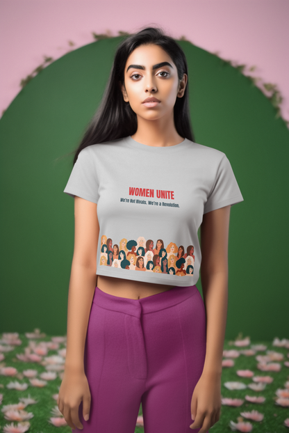 We are no Rivals | Feminist Women's Crop Top
