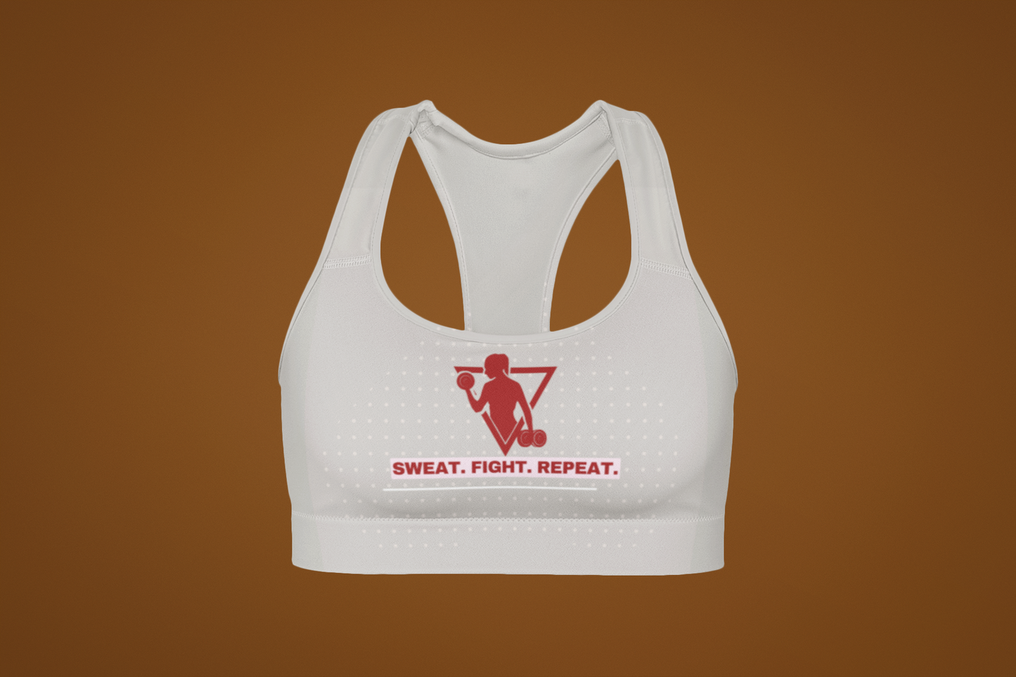 Sweat Fight Repeat | Strong Feminist Sports Bra