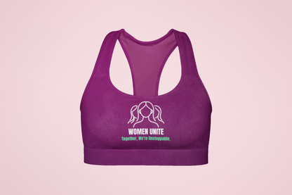 Together We're Unstoppable | Strong Feminist Sports Bra
