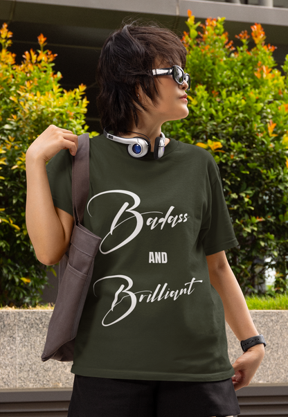 Badass & Brilliant | Feminist Oversized Unisex T-shirt