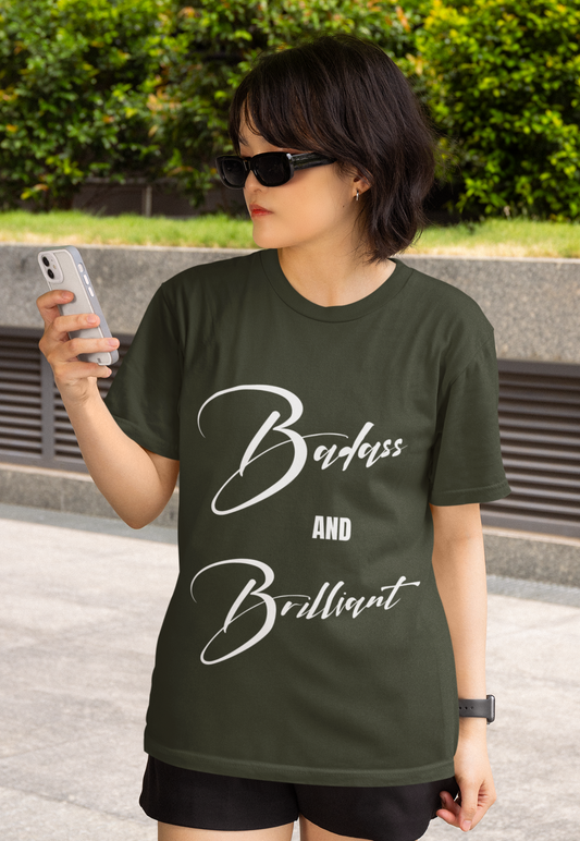 Badass & Brilliant | Feminist Oversized Unisex T-shirt