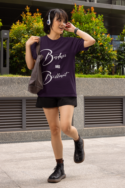 Badass & Brilliant | Feminist Oversized Unisex T-shirt