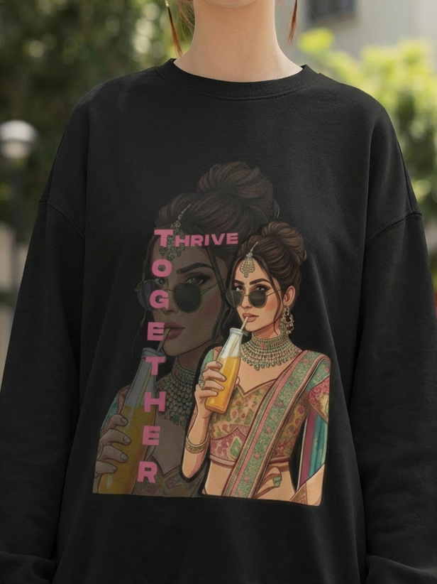 Thrive Together | Feminist Oversized Unisex T-shirt
