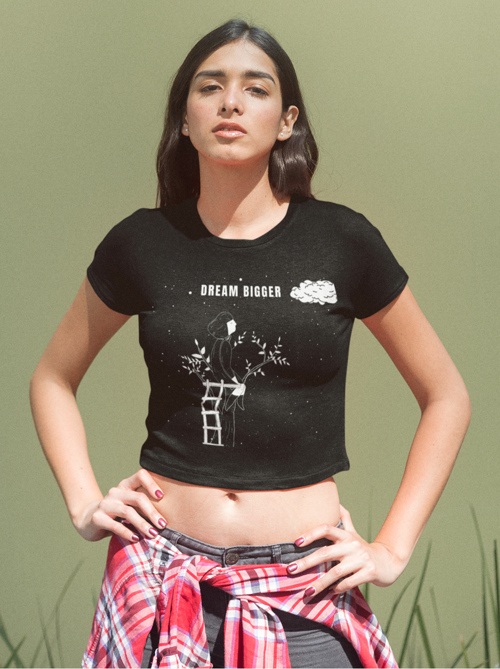 Dream Bigger | Feminist Women's Crop Top