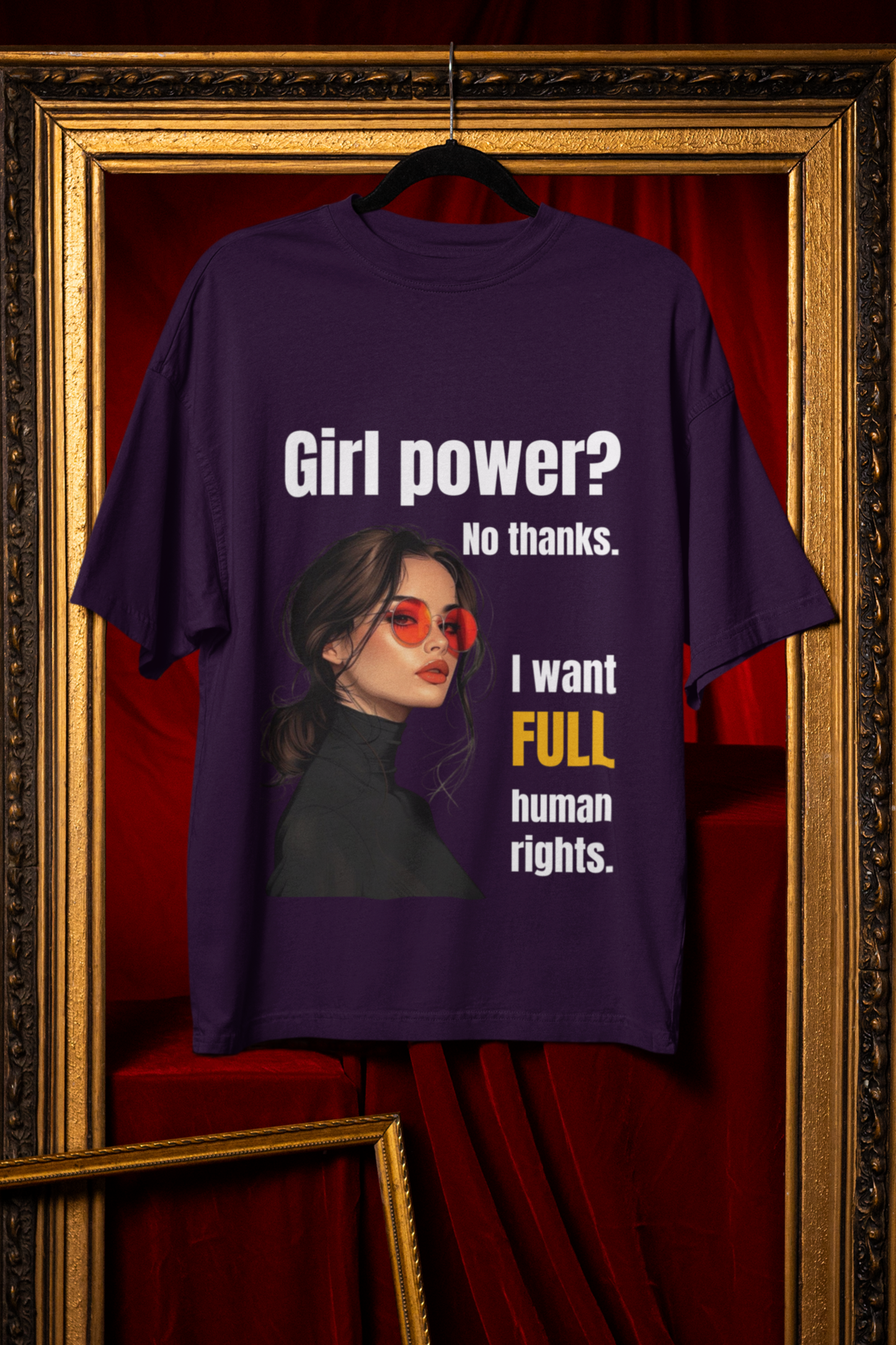 Full Human Rights | Feminist Oversized Unisex T-shirt