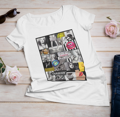 Women Graffiti Art Style Unique T-shirt-Strong Women T-Shirts