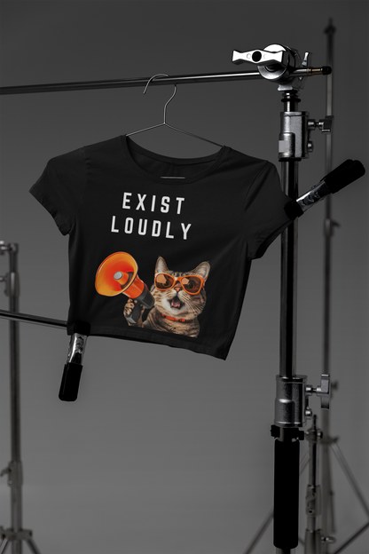 Exist Loudly | Feminist Women's Crop Top