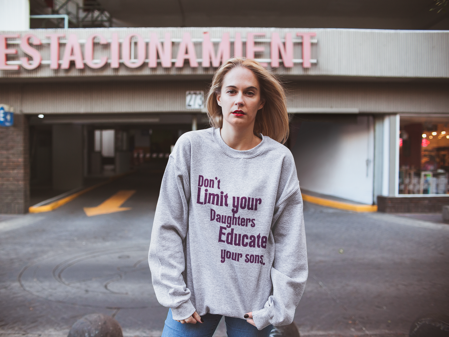 Educate your sons-Bold Comfort Unisex Sweatshirt