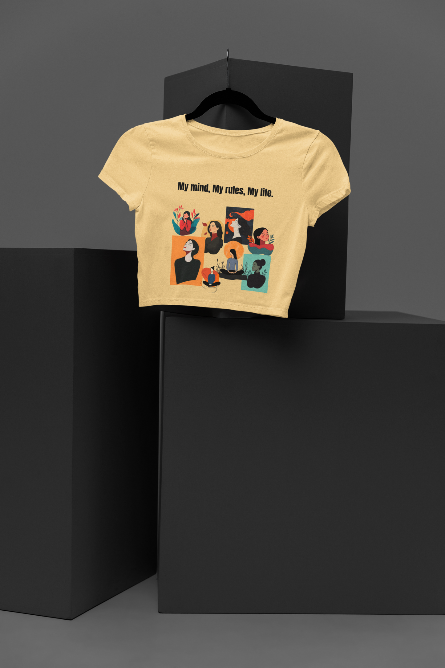 My Mind My Rules My Life | Feminist Crop Top