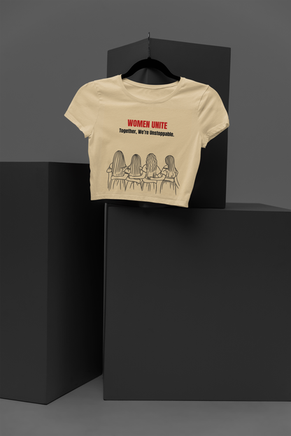 We are Unstoppable | Feminist Women's Crop Top