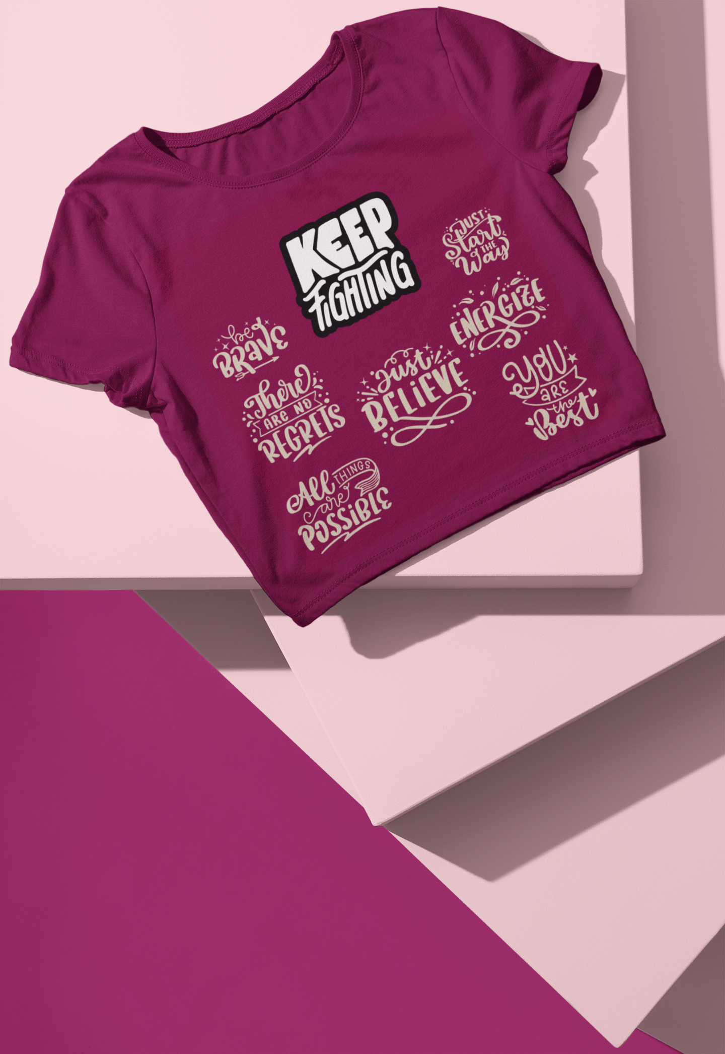 Keep Fighting | Feminist Women's Crop Top