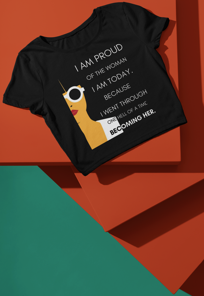 I am Proud | Feminist Women's Crop Top