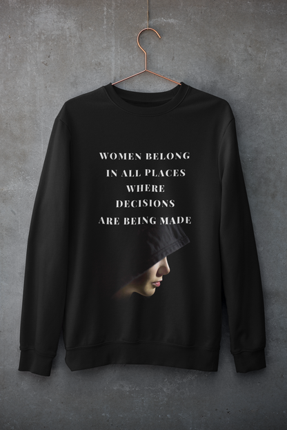 Women Belong-Bold Comfort Unisex Sweatshirt